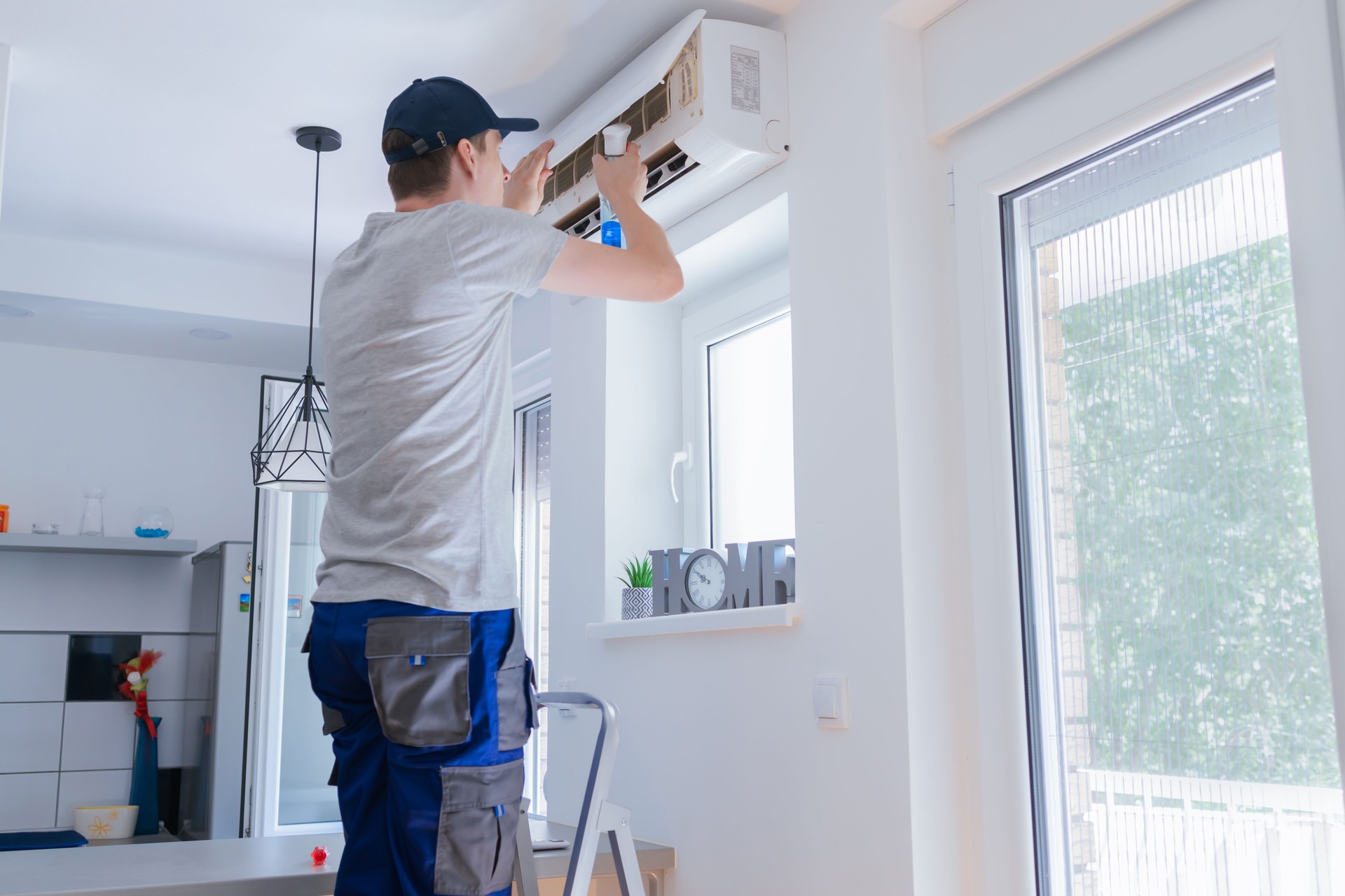 Maintenance of the air conditioner.